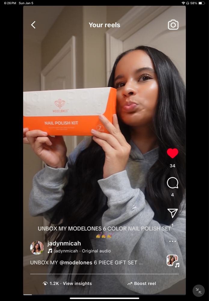 Modelones student creator beauty content